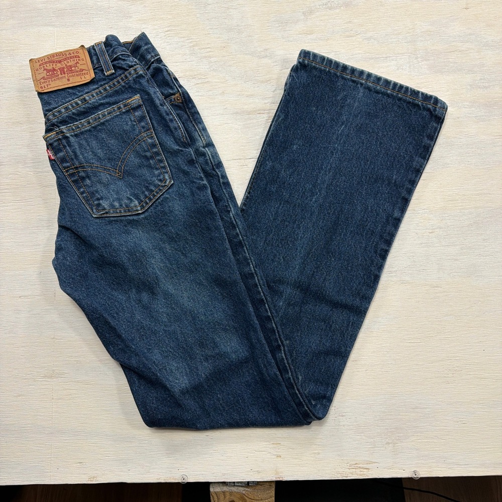 Levi's Jeans 517 Boot Cut 26 x 34 Vintage Made in USA Blue Womens